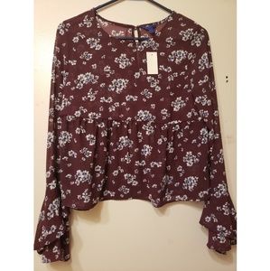 Aeropostale Flare Sleeve Shirt